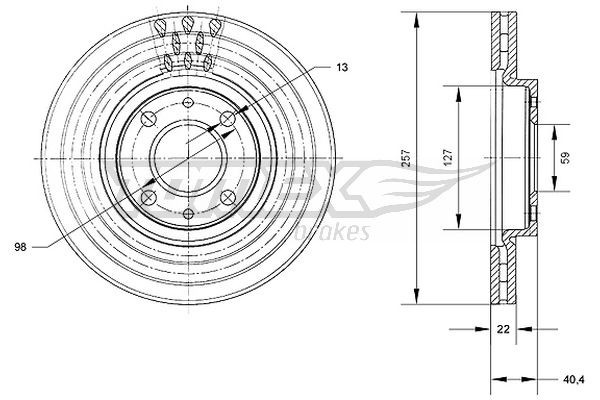 TOMEX Brakes Bremsscheibe